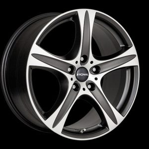 Ronal R55 SUV MATT BLACK-FRONT CUT