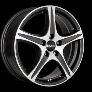 Ronal R56 MATT BLACK-FRONT CUT