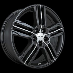 Ronal R57 MATT BLACK-FRONT CUT