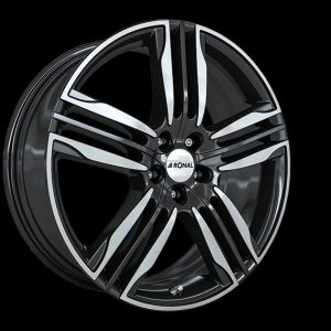 Ronal R58 BLACK-FRONT CUT