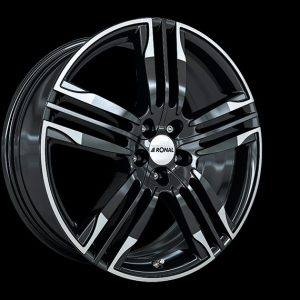 Ronal R58 BLACK-RIM LIP CUT