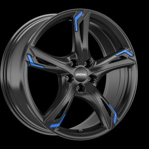 Ronal R62 Blue JET BLACK
