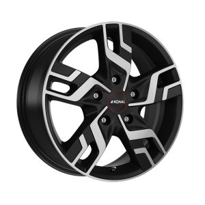 Ronal R64 BLACK-MATT-FRONT CUT